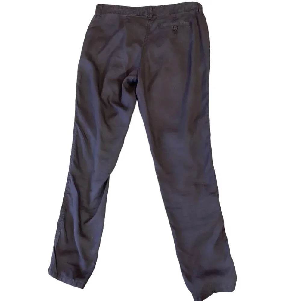 GAP‎ Lyocell Casual Pants Charcoal Gray Women's Sz 2R #299A